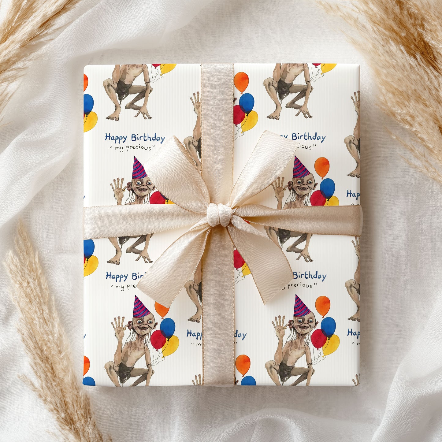 Gollum Wrapping Paper My Precious Lord of the Rings Paper