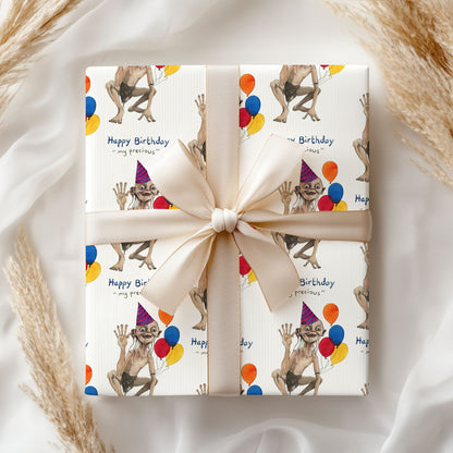 Gollum Wrapping Paper My Precious Lord of the Rings Paper