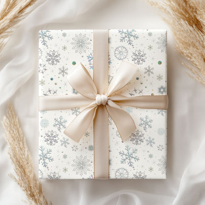 Snowflakes Christmas Wrapping Paper