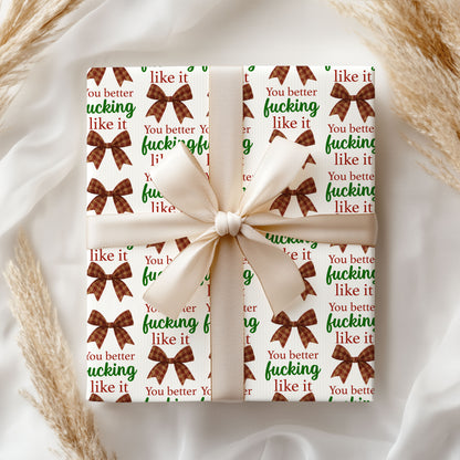 Funny Bow Wrapping Paper