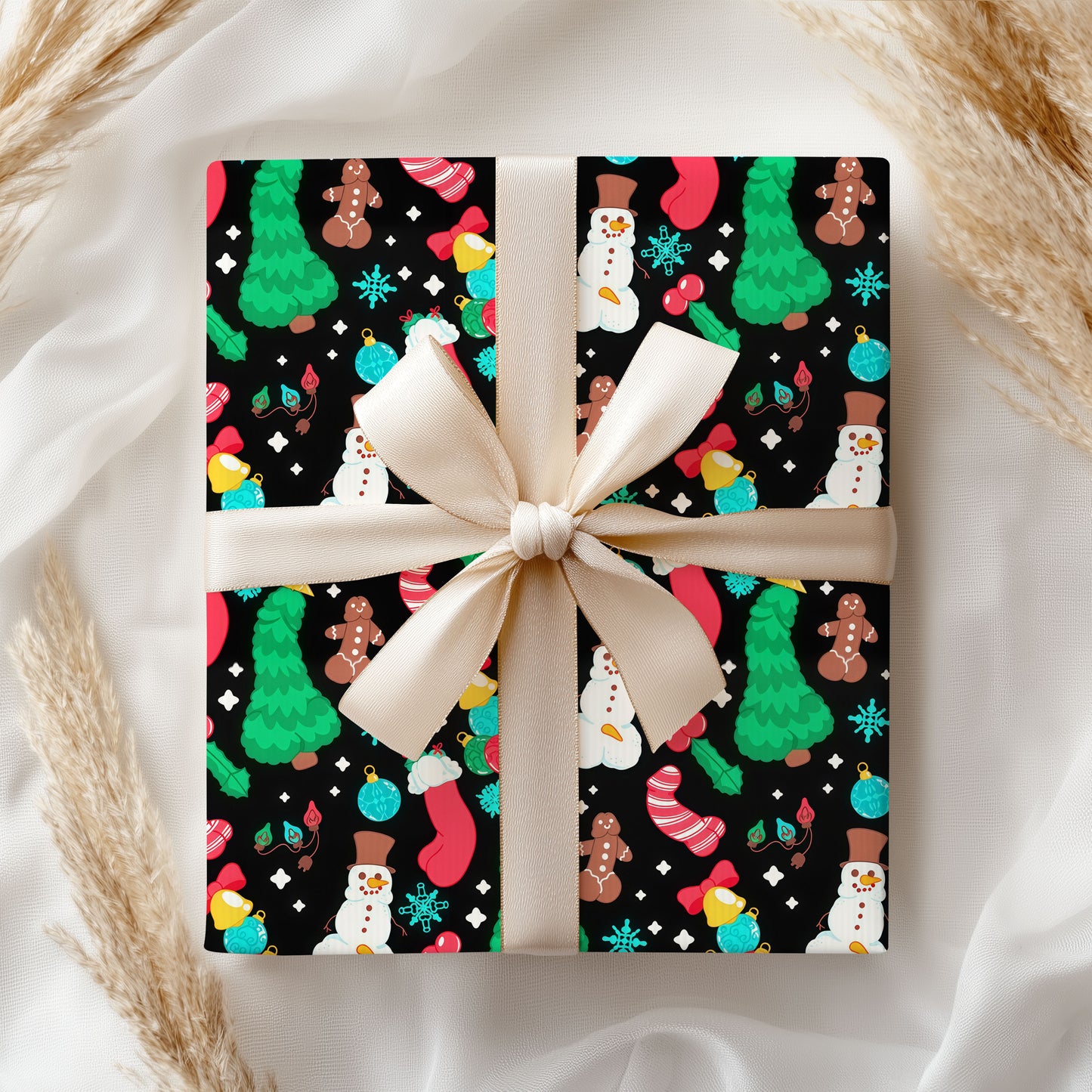 Rude Christmas Wrapping Paper for Adults