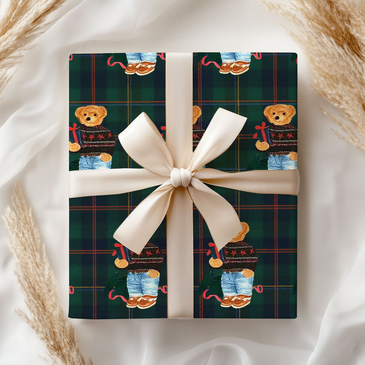 Bear Xmas Wrapping Paper Christmas Gift