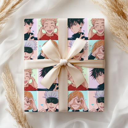 Jujutsu Kaisen Xmas Wrapping Paper