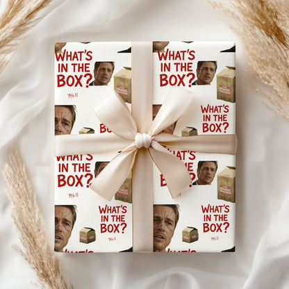 What's In the Box Wrapping Paper Christmas Gift