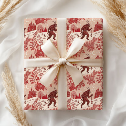 Gothic Krampus Wrapping Paper