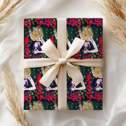 Chainsaw Man Xmas Gift Wrap with Holiday