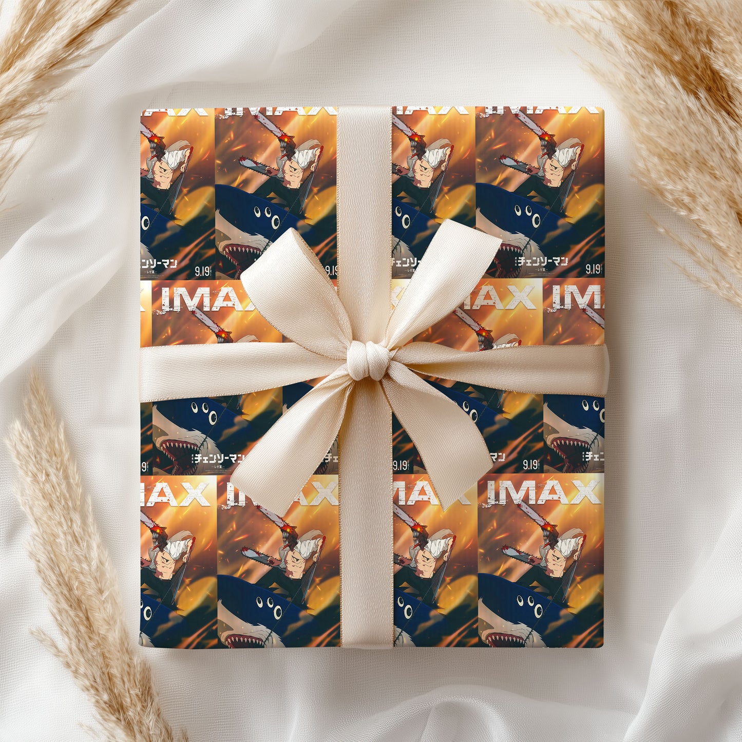 Chainsaw Man Christmas Wrapping Paper