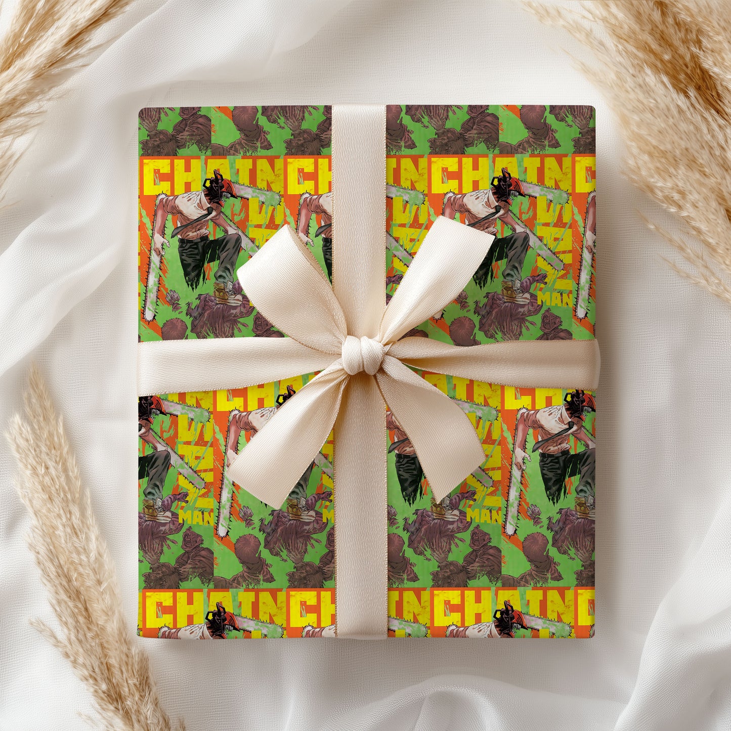 Chainsaw Man Xmas Wrapping Paper