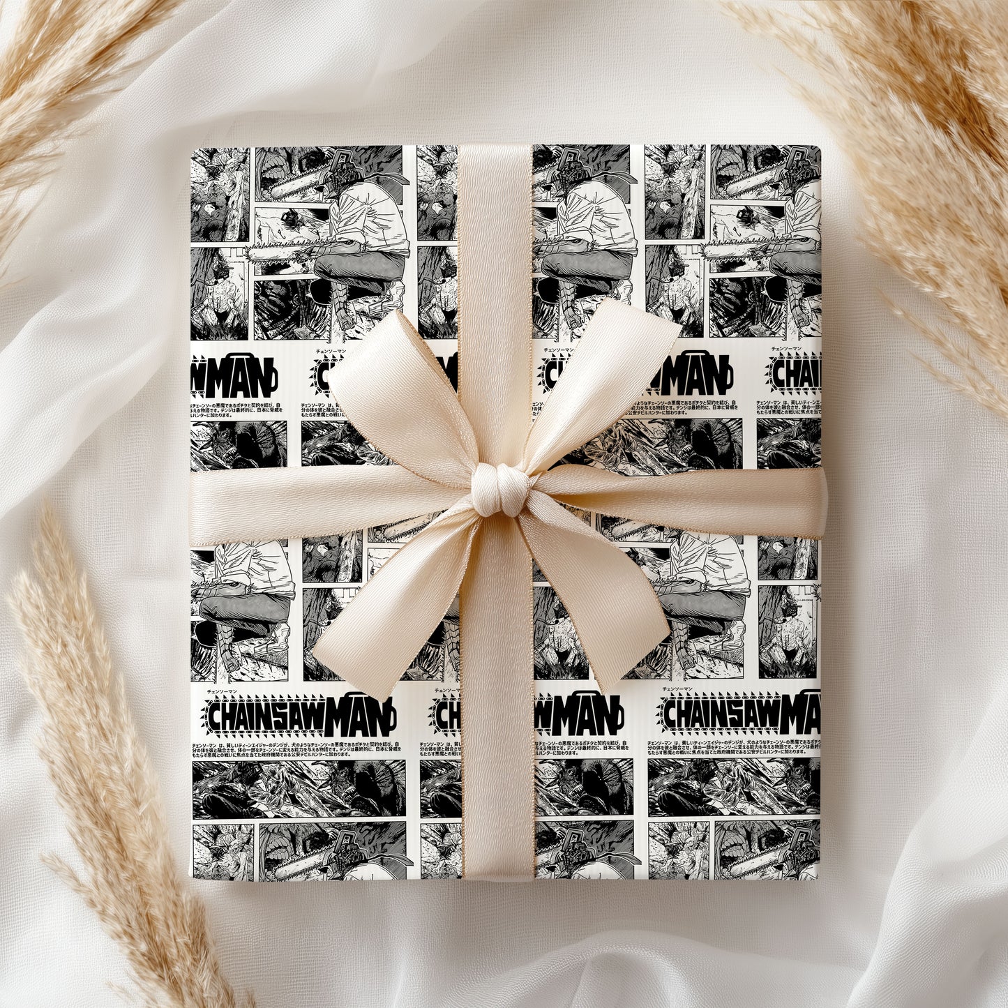 Chainsaw Man Christmas Wrapping Paper Rolls