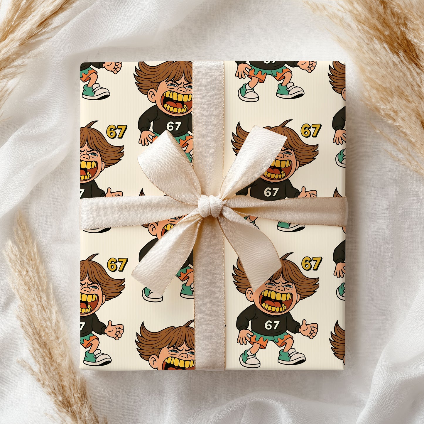 Funny Meme 67 Trend Wrapping Paper Gift Lovers