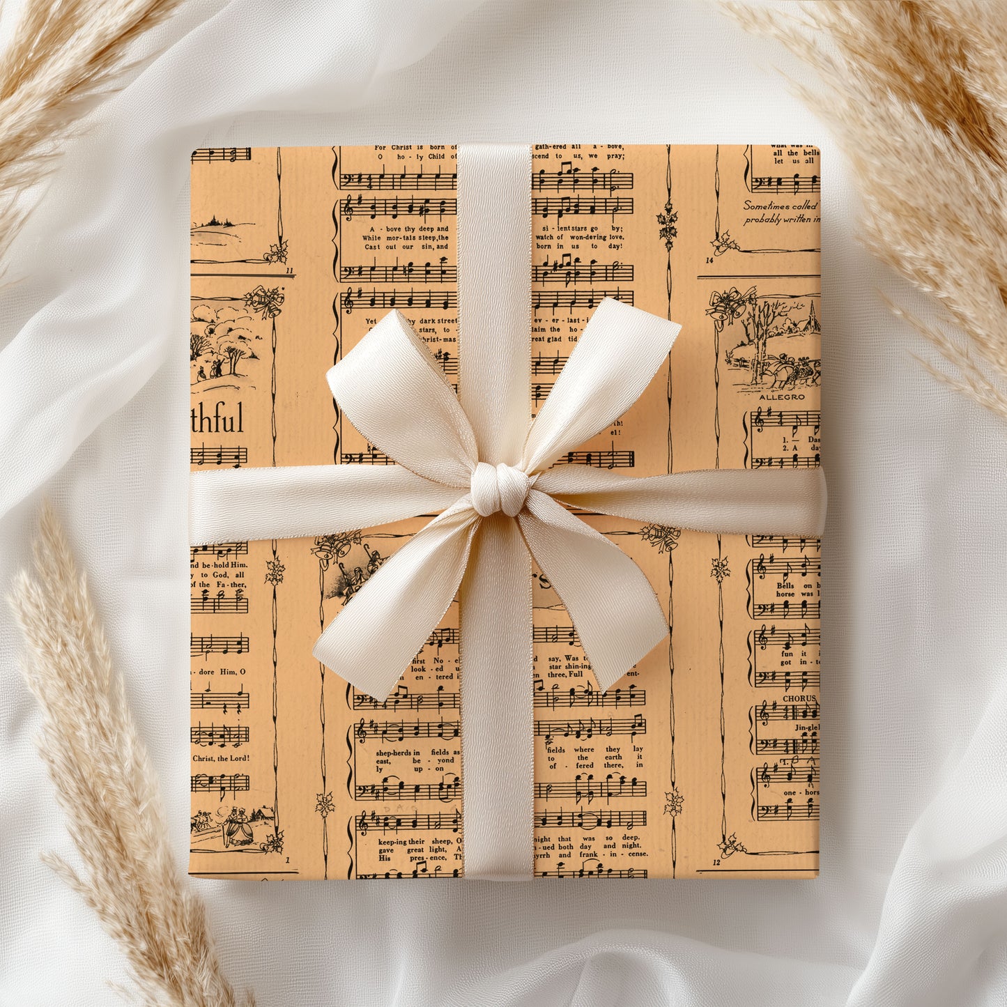 Christmas Music Wrapping Paper Gift Lovers