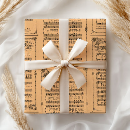 Christmas Music Wrapping Paper Gift Lovers