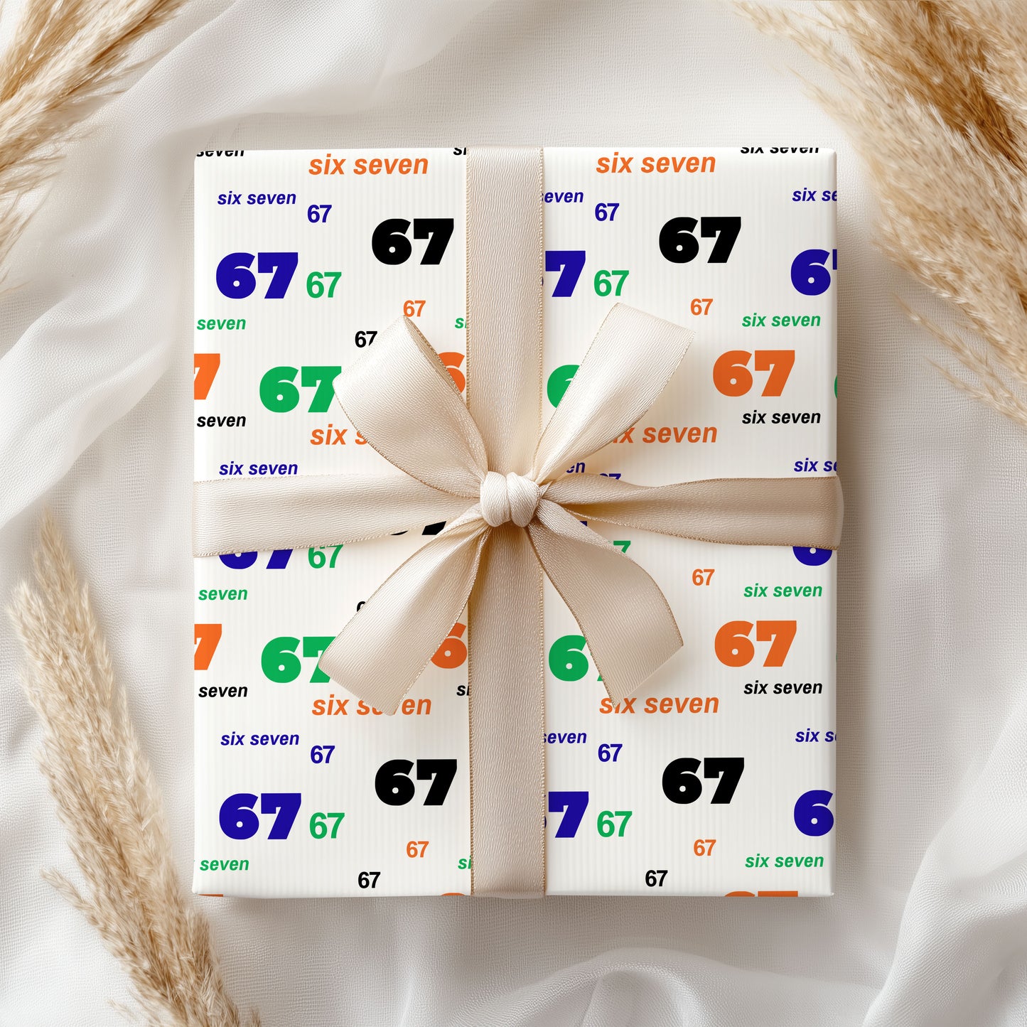 6-7 Wrapping Paper 67 Christmas Gift Wrap