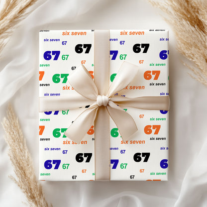 6-7 Wrapping Paper 67 Christmas Gift Wrap
