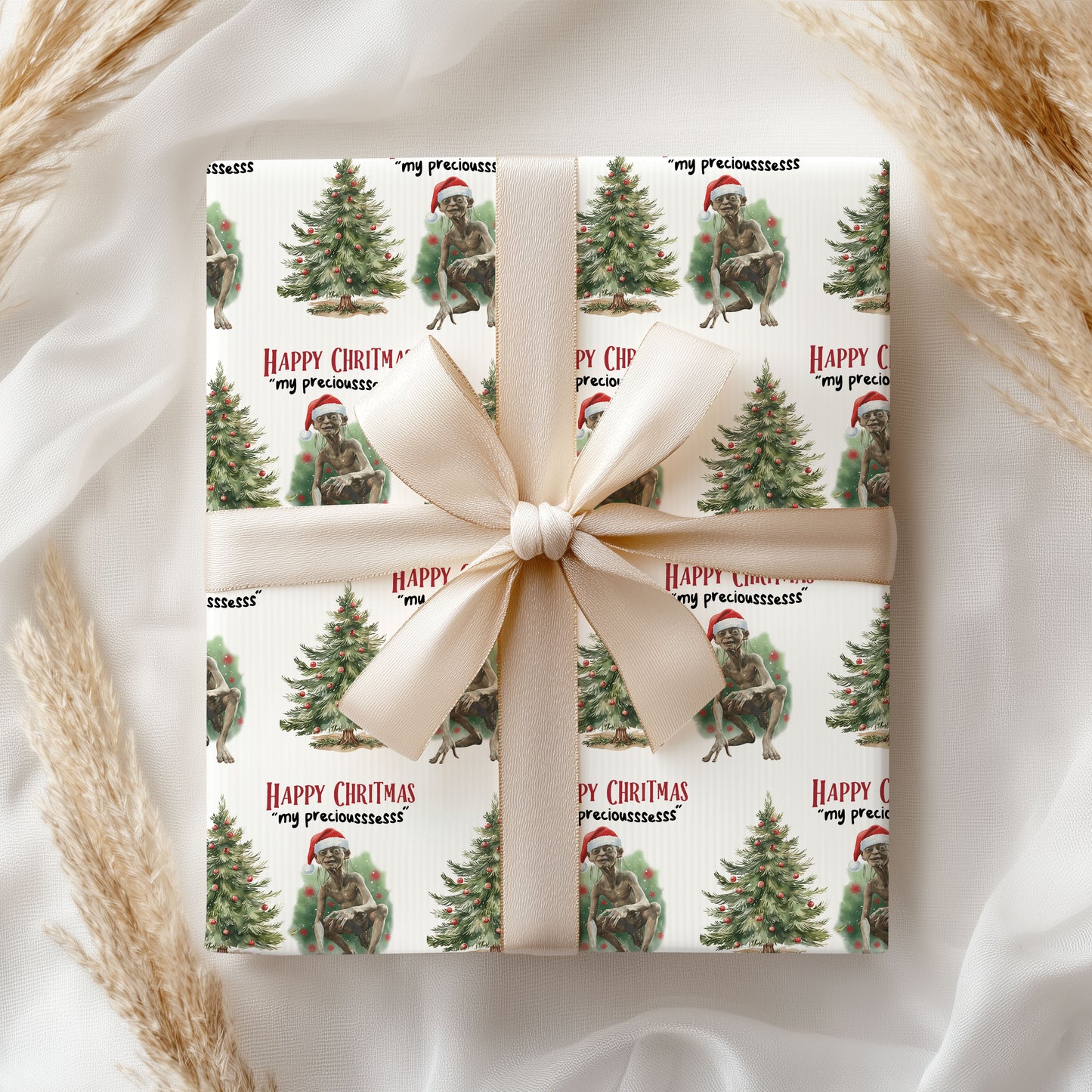 Gollum Lord Of The Rings Wrapping Paper