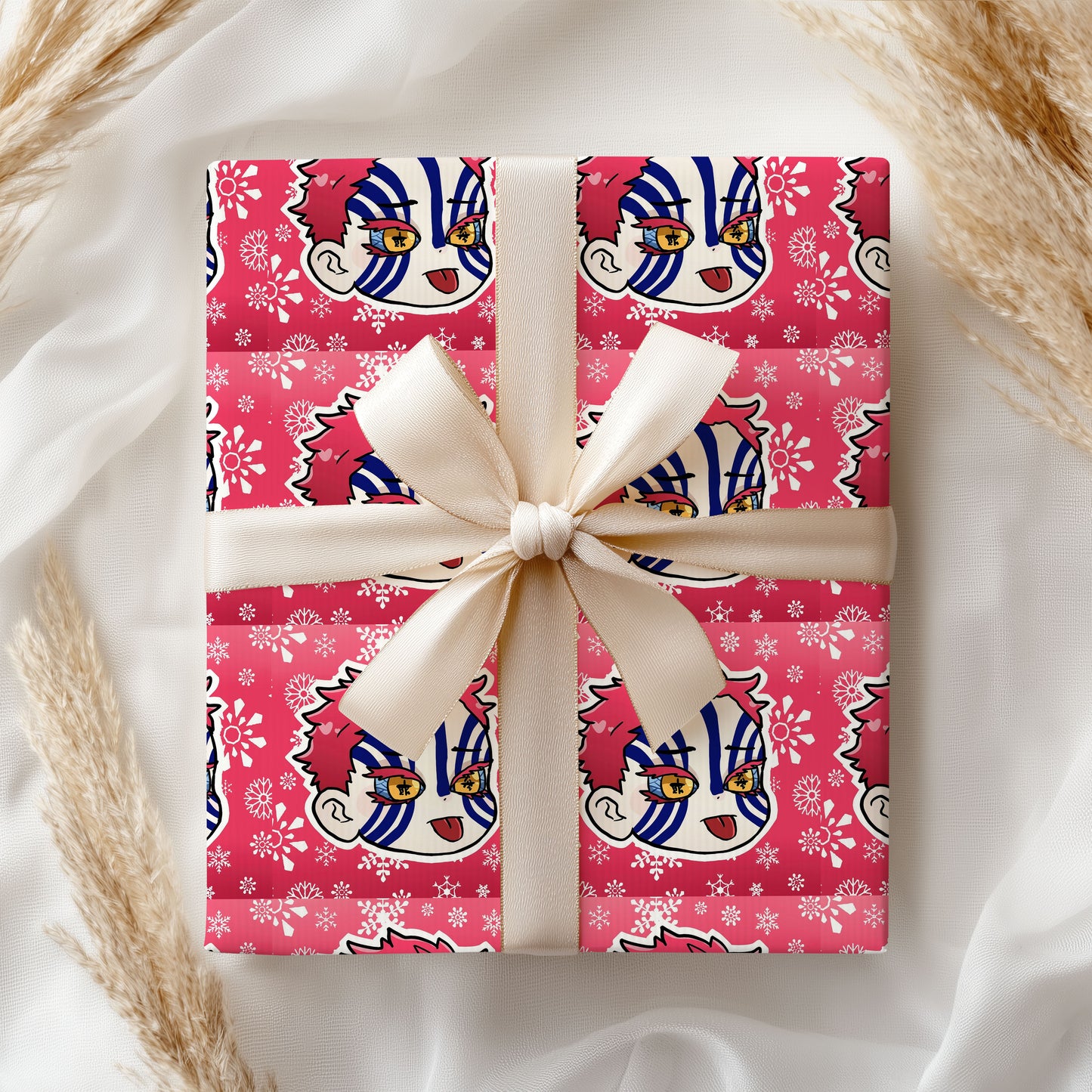 Akaza Demon Slayer Wrapping Paper