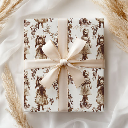 Gothic Baby Christmas Wrapping Paper