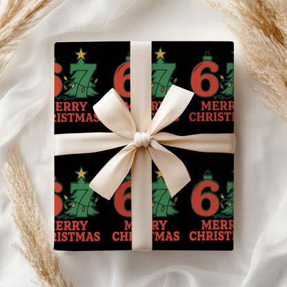 Merry Christmas 67 Years Old Wrapping Paper  Holiday Gift Wrap