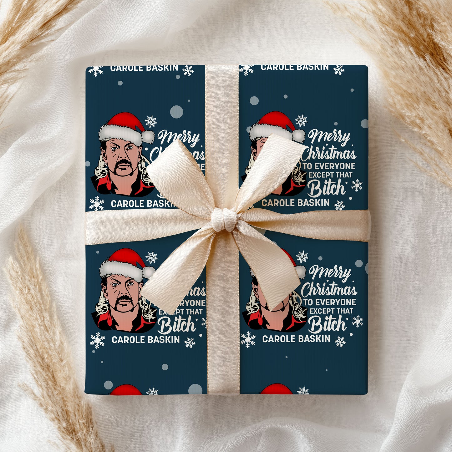 Funny Carole Baskin Christmas Wrapping Paper