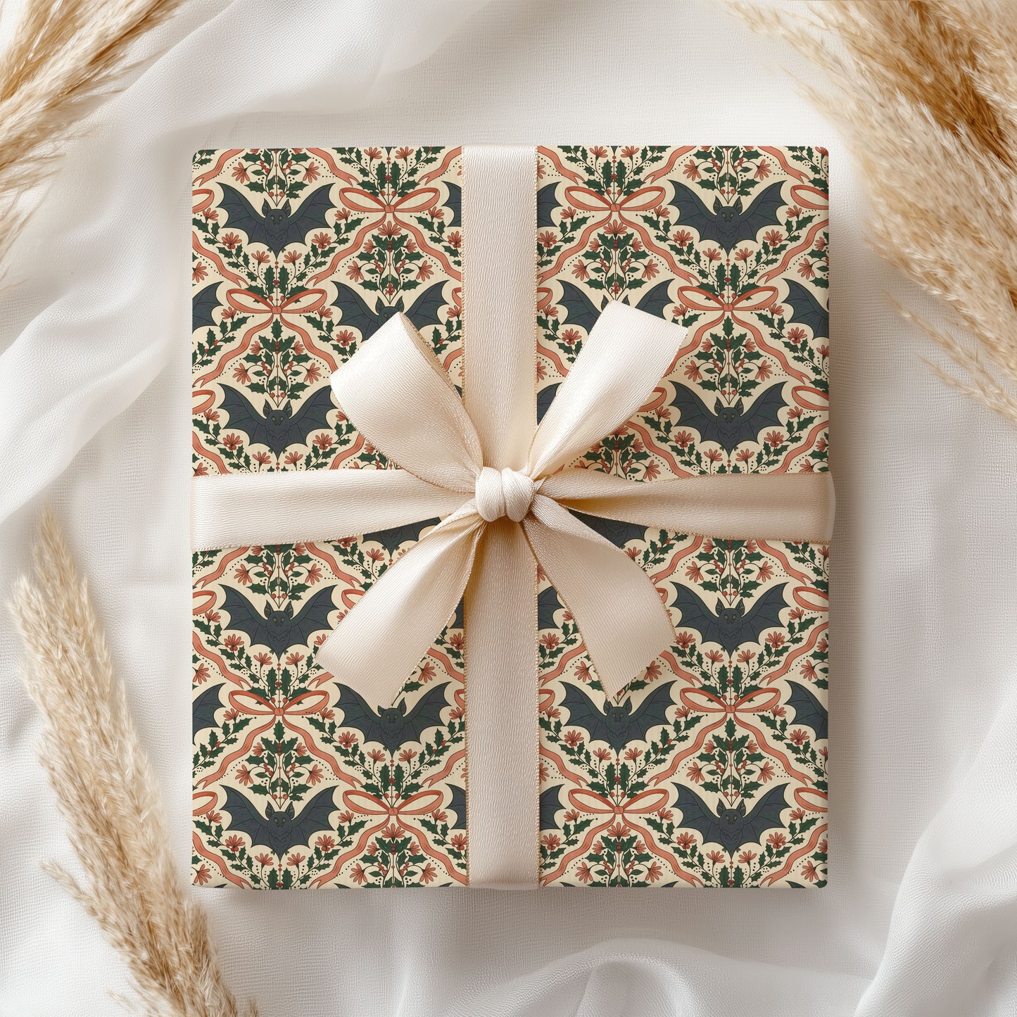 Bat Christmas Wrapping Paper