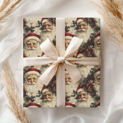Vintage Santa Wrapping Paper
