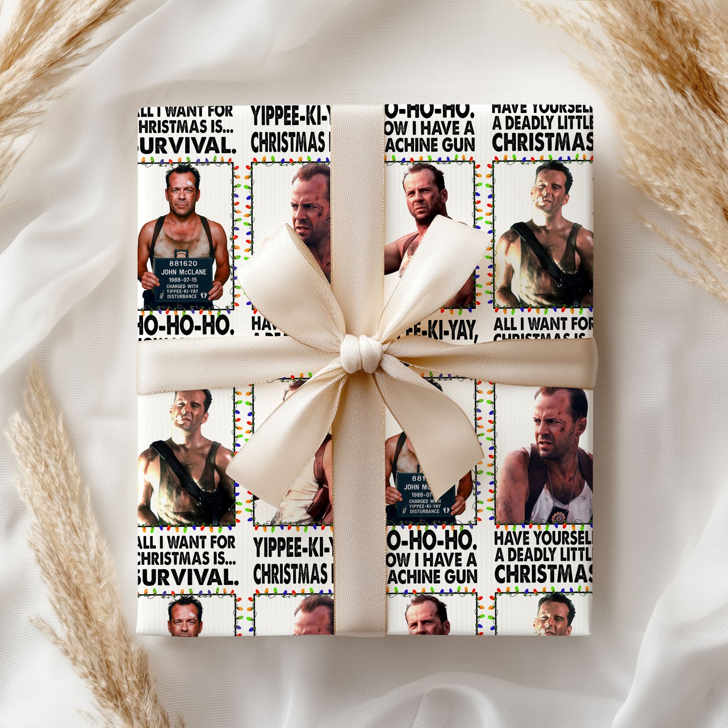 Die Hard Wrapping Paper Christms Gift