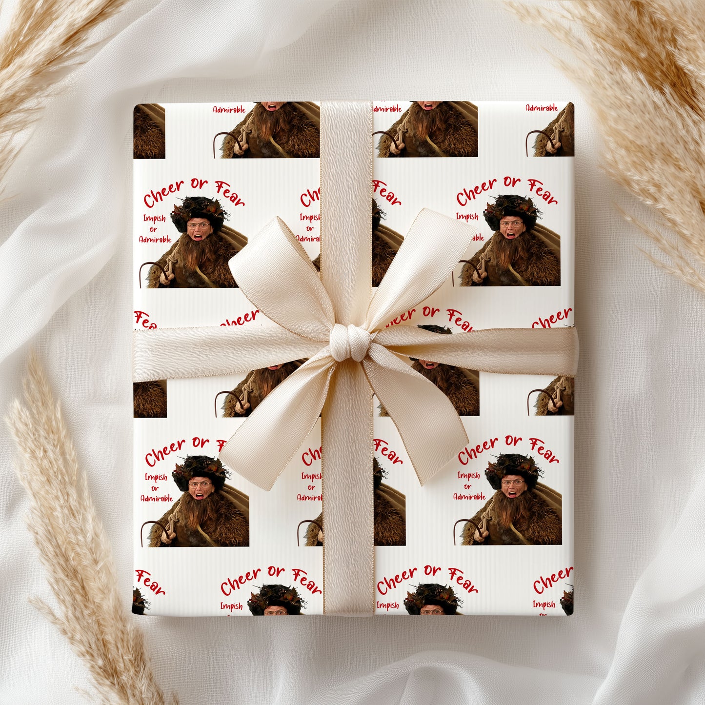 Belsnickel Wrapping Paper Funny Christmas Holiday Paper