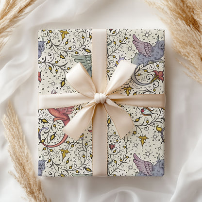Dragon Christmas Wrapping Paper