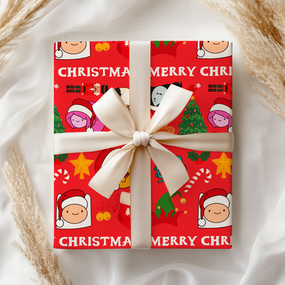 Adventure Time Wrapping Paper Sheet