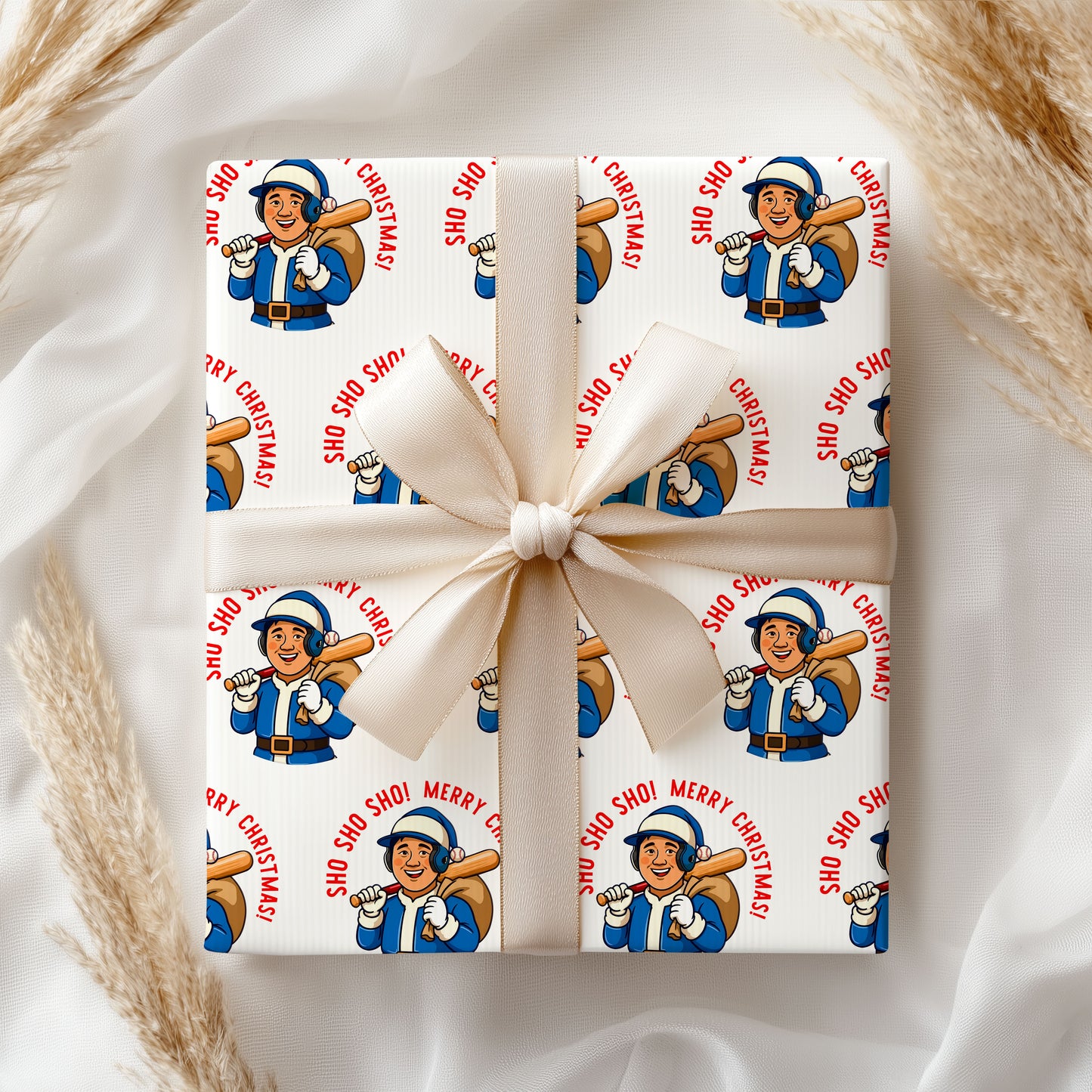 Sho Sho Sho Mery Christmas Wrapping Paper