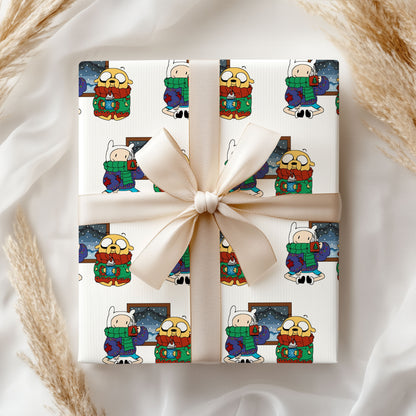 Adventure Time Wrapping Paper Kid Birthday Gift
