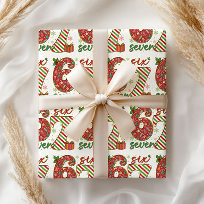 67 Six Seven Christmas Wrapping Paper
