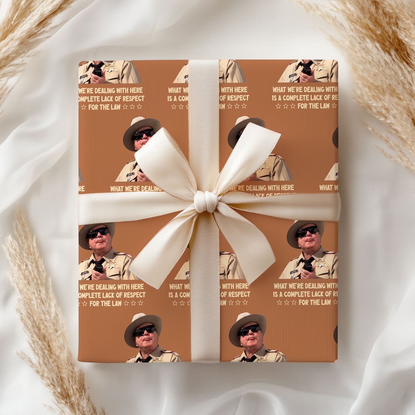 The Bandit Buford T Justice Wrapping Paper Chistmas Gift