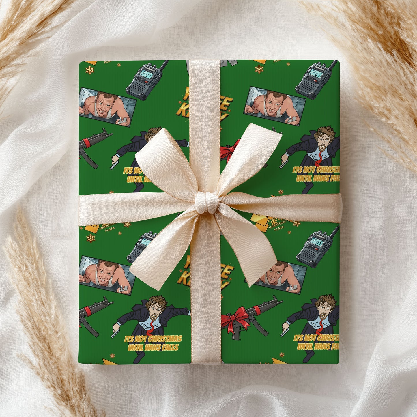 Yippee-ki-yay? ?Die Hard Wrapping Paper Christmas Gift