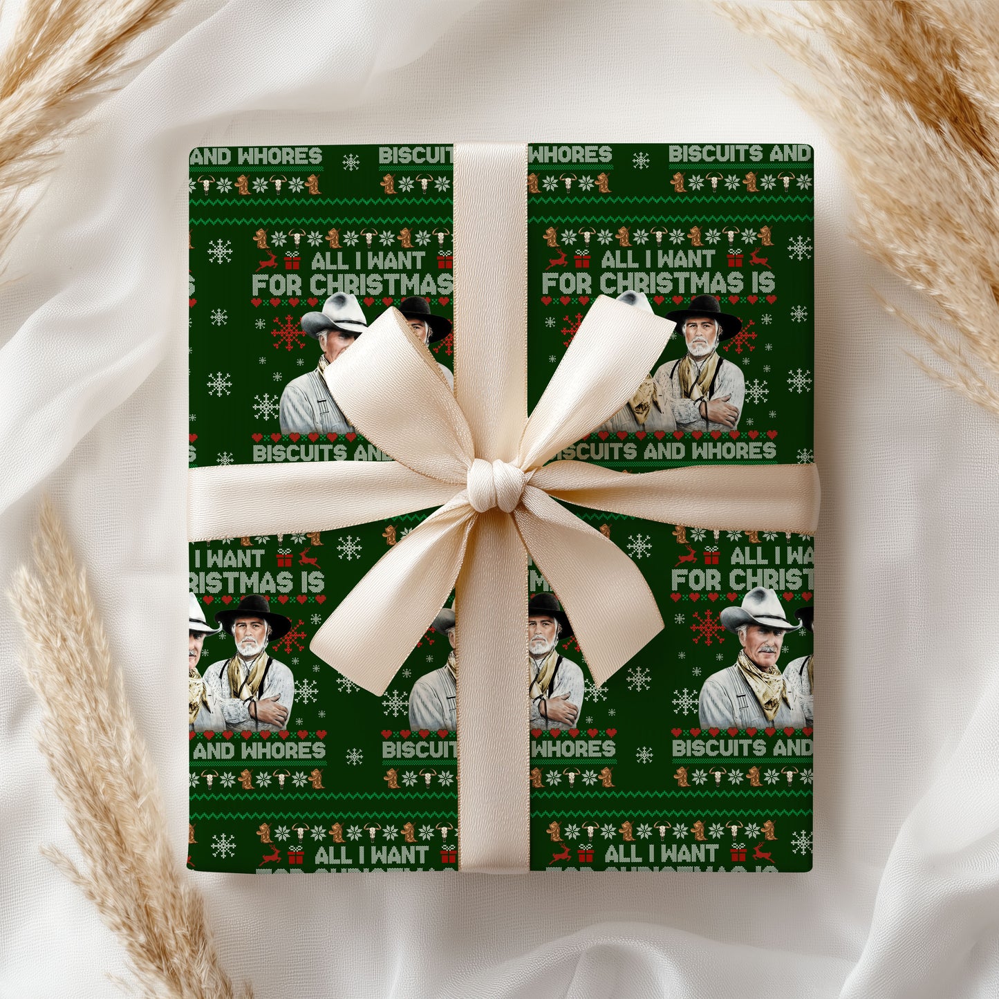 Lonesome Dove Christmas Wrapping Paper Roll