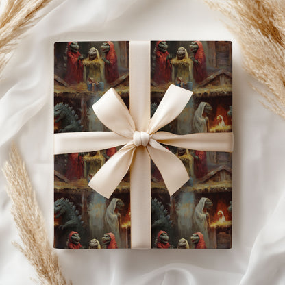 Godzilla Wrapping Paper Christmas Gift