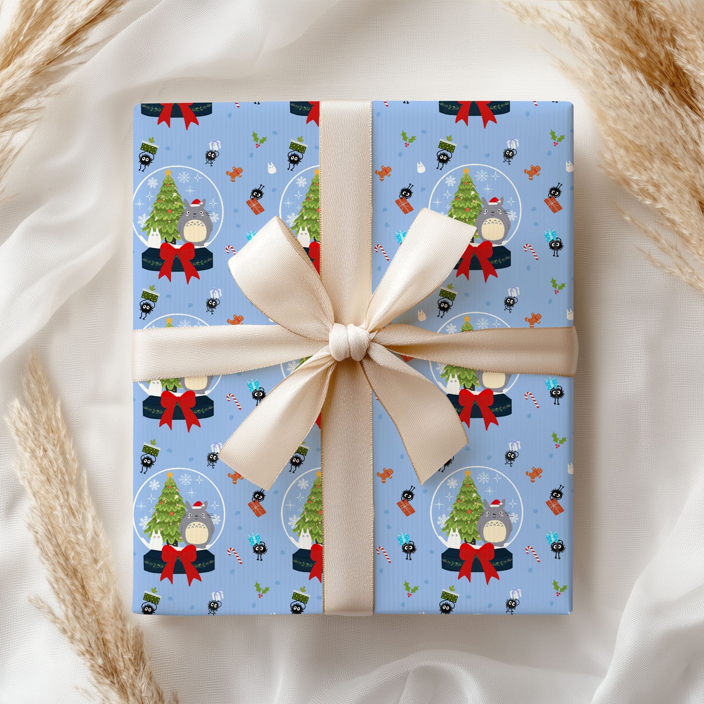 Christmas Totoro Wrapping Paper