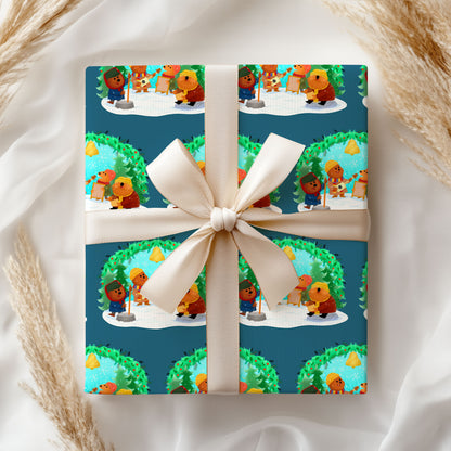 Emmet Otter's Jug-Band Christmas Wrapping Paper