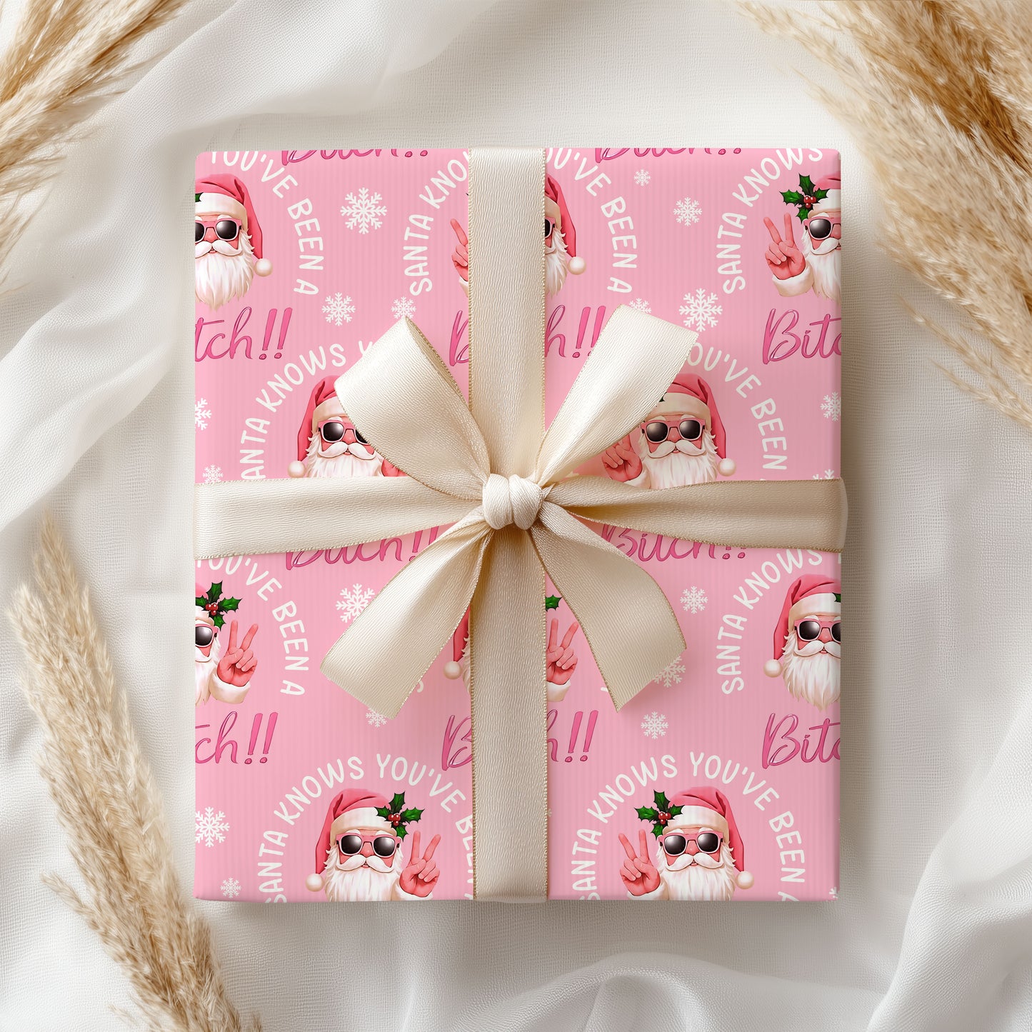 Funny Santa Wrapping Paper
