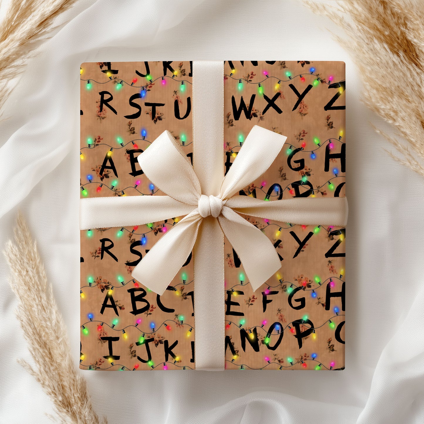 Alphabet Christmas Wrapping Paper