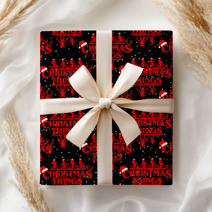 Stranger Things Christms Wrap Gift