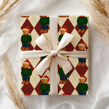Teddy Wrapping Paper Sheet