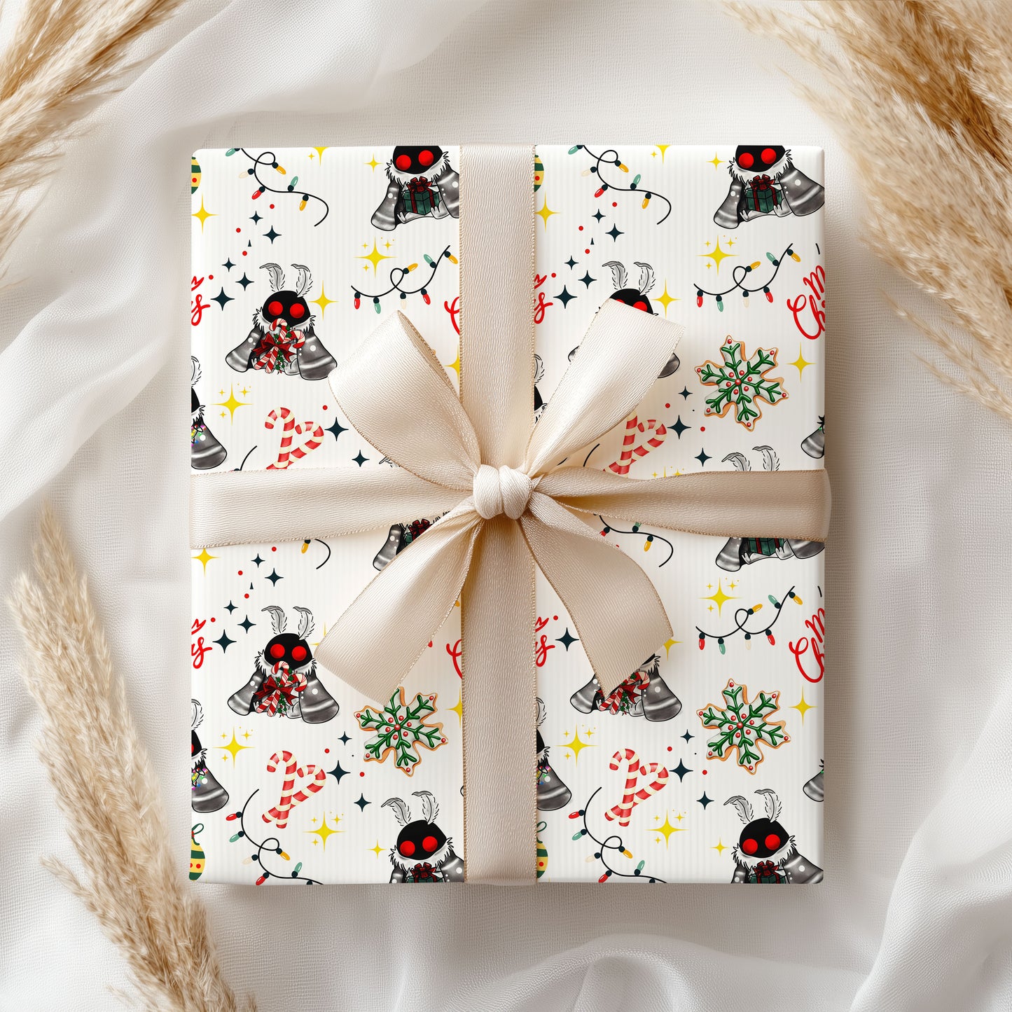 Mothman Wrapping Paper Gift Christmas