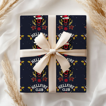 Stranger Things Hellfire Club Wrapping Paper