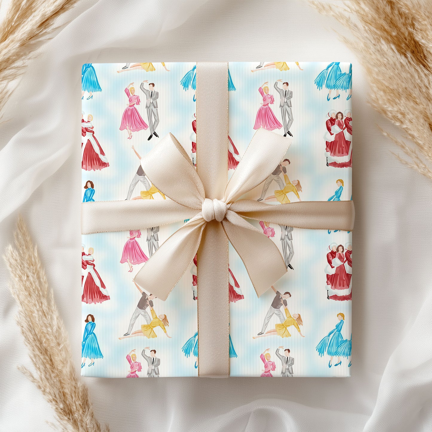 White Christmas Film Gift Wrap