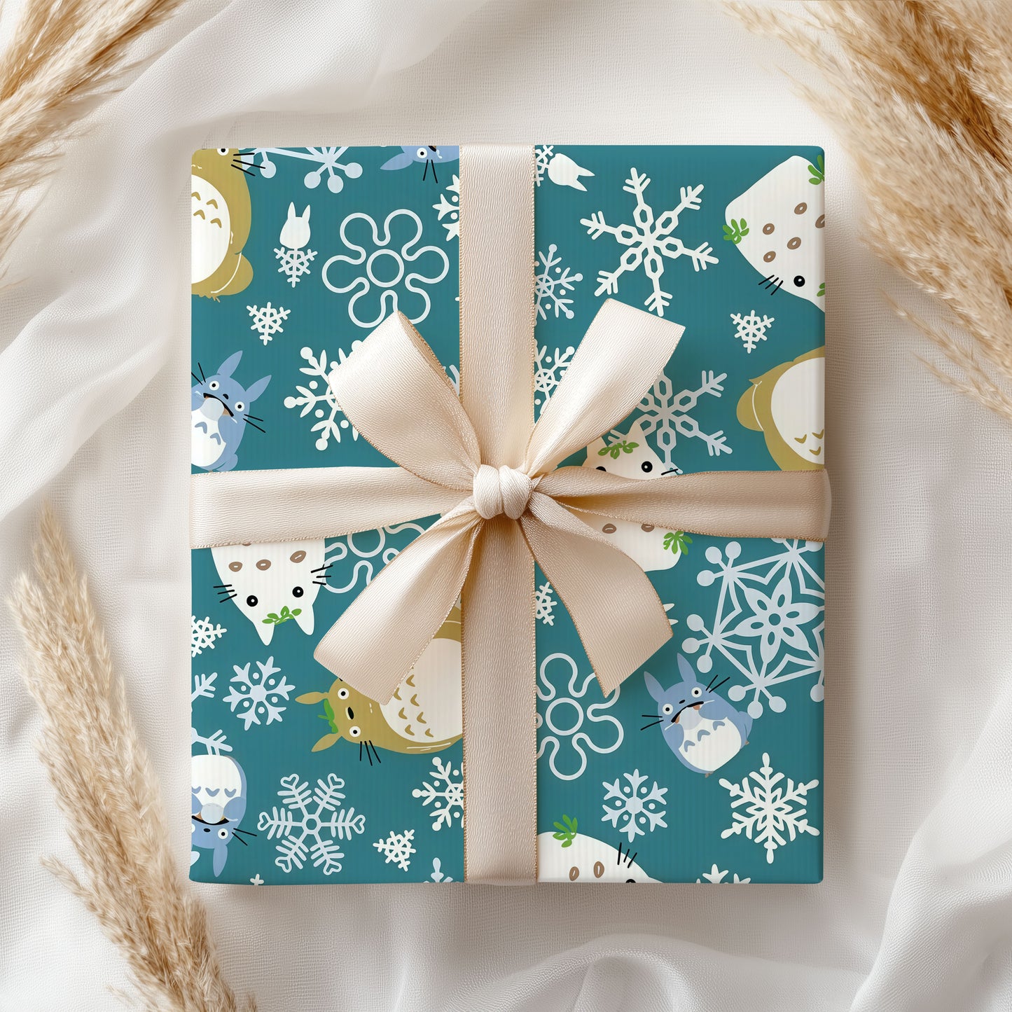 Totoro Christmas Wrapping Paper Sheet