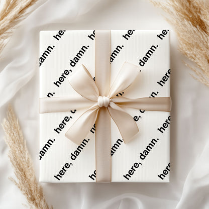Offensive Wrapping Paper, Funny Gift Wrap