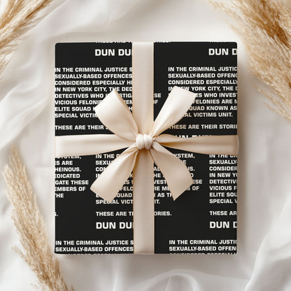 Law And Order Dun Dun Wrapping Paper