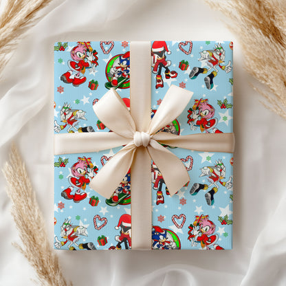 Sonic Hedgehog Christmas Wrapping Paper