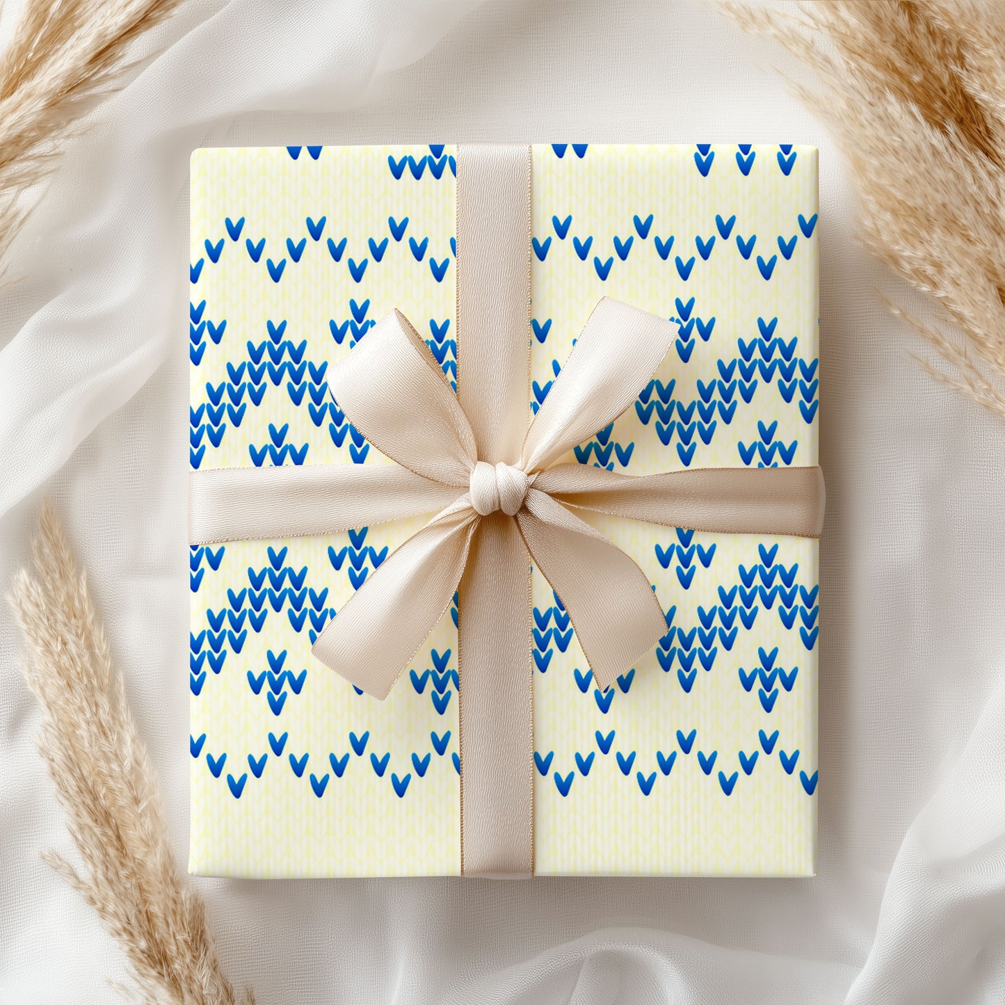 Reindeer Sweater Holiday Gift Wrap Paper